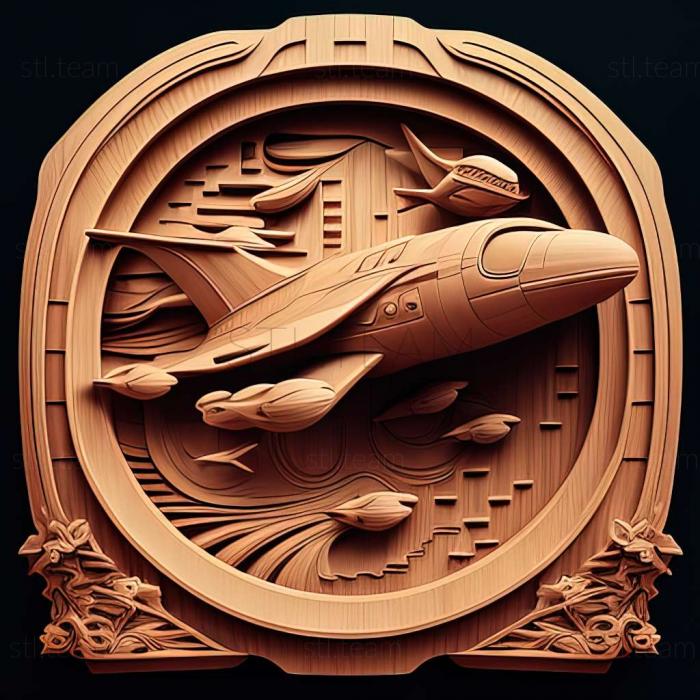 3D model Starship Traveller game (STL)